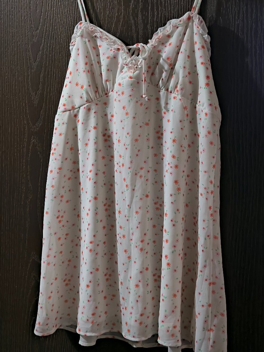Wild Fable Floral Tie Front Mini Dress